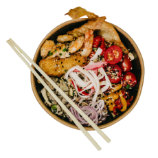 Foto de um prato de comida